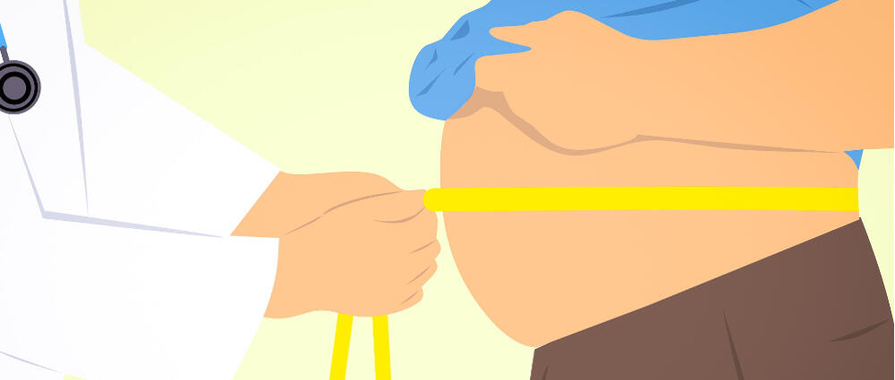 内脏脂肪过多易患糖尿病、中风等