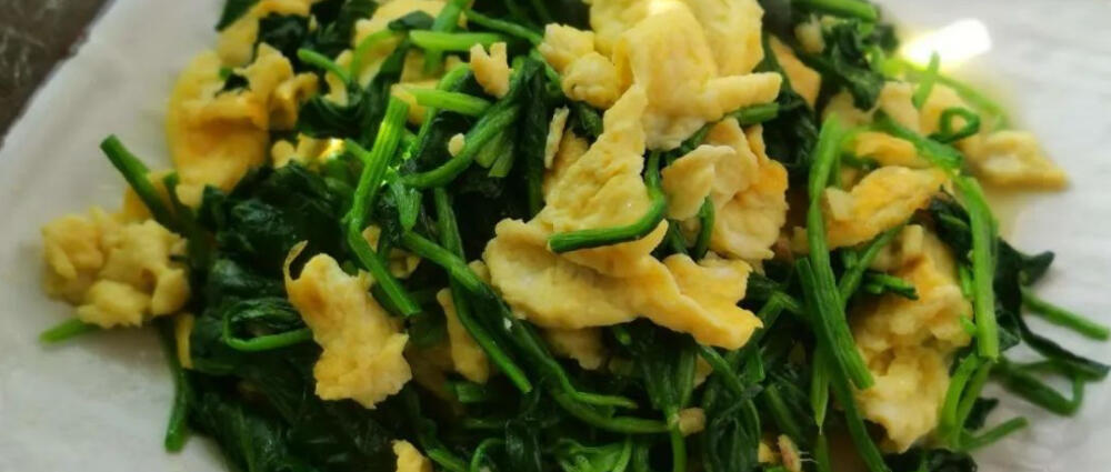 控糖家常菜『鸡蛋炒菠菜』