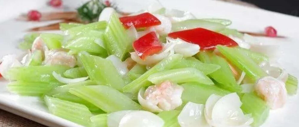 控糖家常菜『芹菜百合炒虾仁』