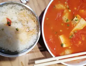 白米饭+番茄汤,白米饭+西红柿蛋花汤的升糖指数(GI值)升糖负荷(GL值) 白米饭+番茄汤,白米饭+西红柿蛋花汤的升糖指数(GI值)升糖负荷(GL值)