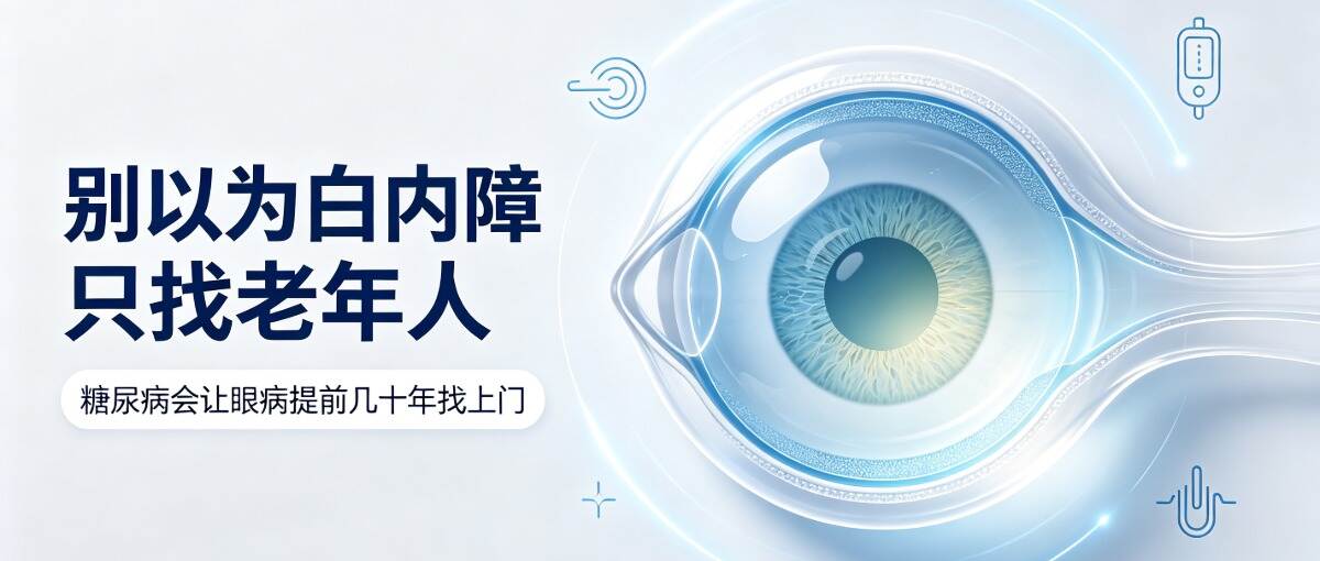 三四十岁也会得白内障?高血糖竟把发病时间提前数十年