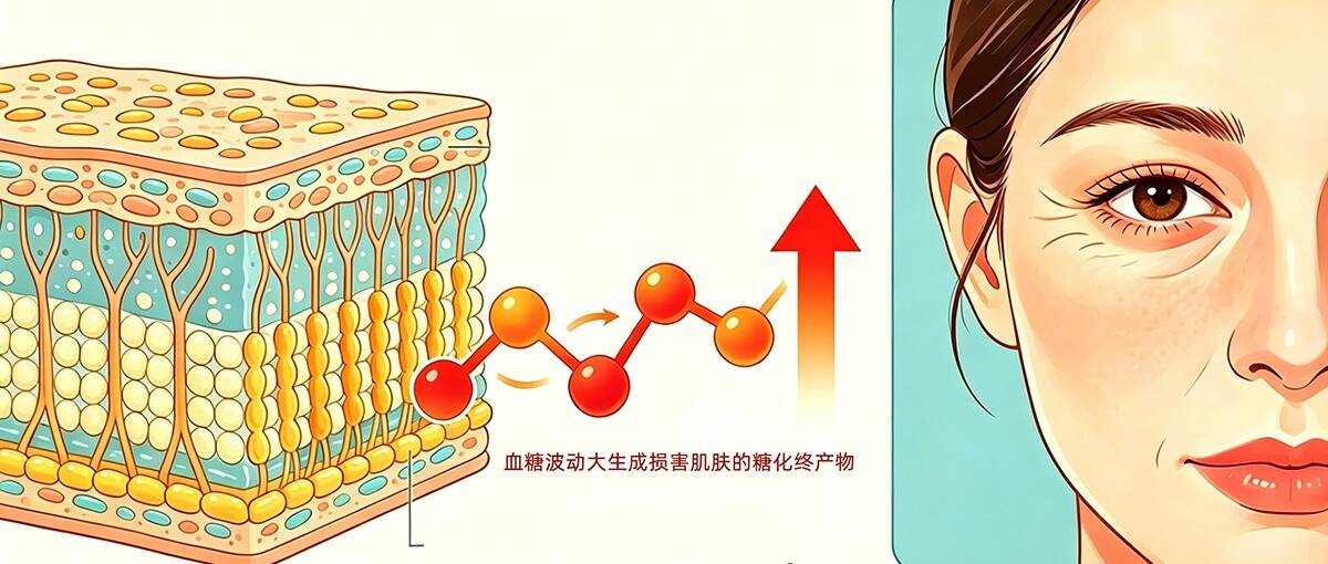 糖化伤肤!这个因素是加速糖友皮肤衰老的隐形元凶