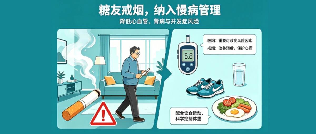 控糖别只盯饮食运动!戒烟是糖友最容易忽视的保命关键