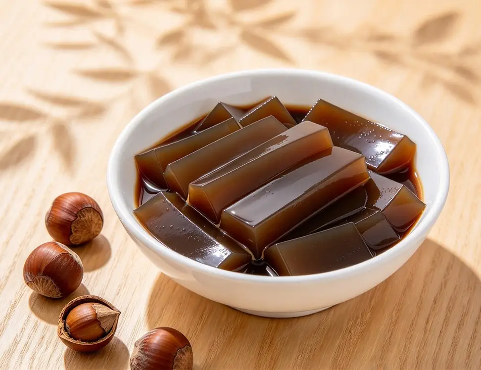 橡子凉粉的升糖指数(GI值),升糖负荷(GL值)热量,蛋白质含量,碳水化合物含量,嘌呤含量 橡子凉粉的升糖指数(GI值),升糖负荷(GL值)热量,蛋白质含量,碳水化合物含量,嘌呤含量